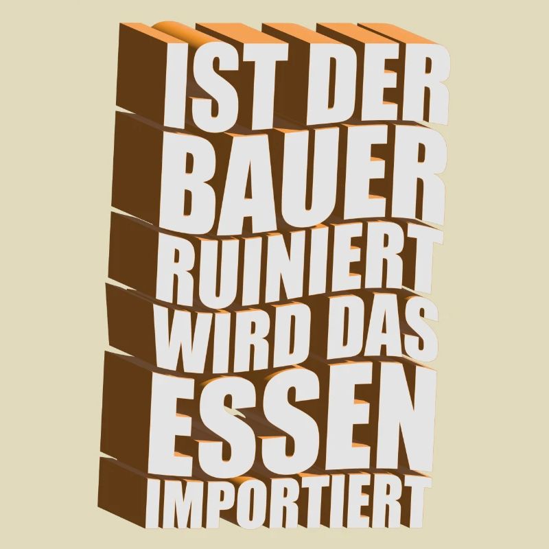 Ist der Bauer ruiniert wird das Essen importiert