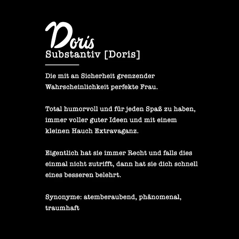 Doris Substantiv Namensbedeutung Herkunft