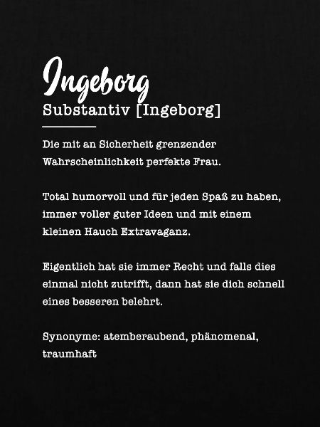 Ingeborg Substantiv Namensbedeutung Herkunft