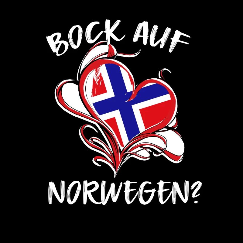 Bock auf Norwegen Flagge Urlaub Geschenk