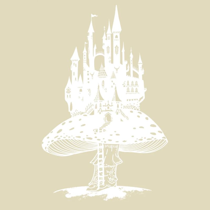 Fairytale castle on a giant toadstool