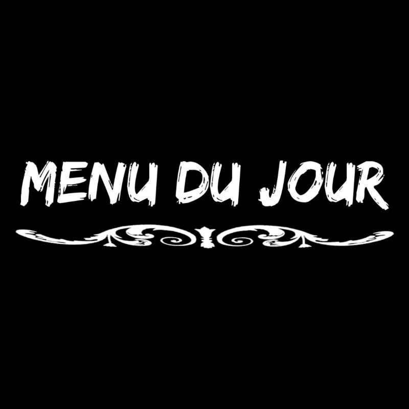 Menu du jour blanc