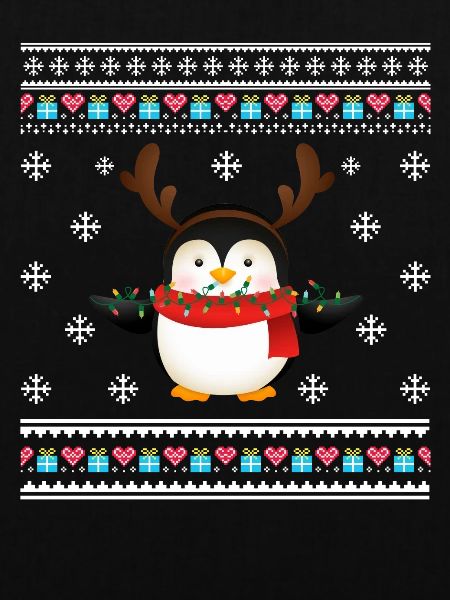 Hässlicher Weihnachtspinguin