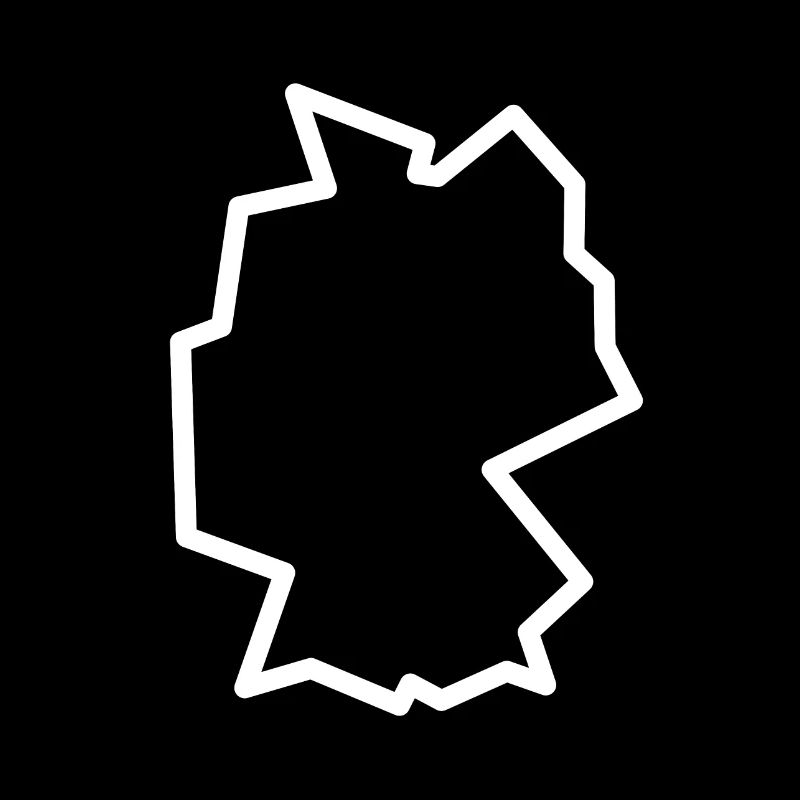 Germany outline map