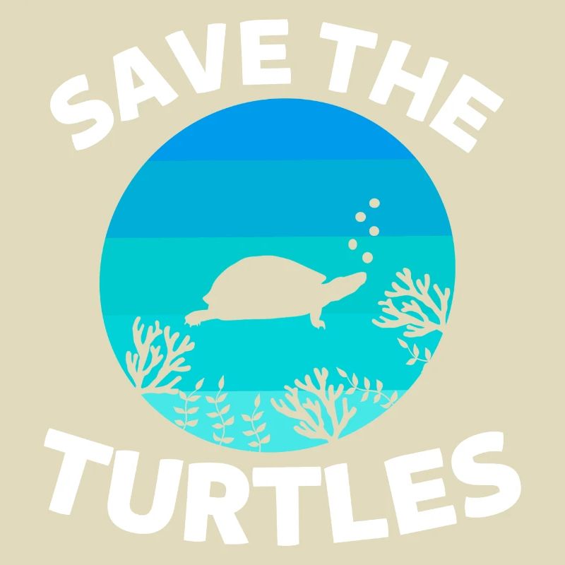 Save the Turtles Retro Sea Turtle