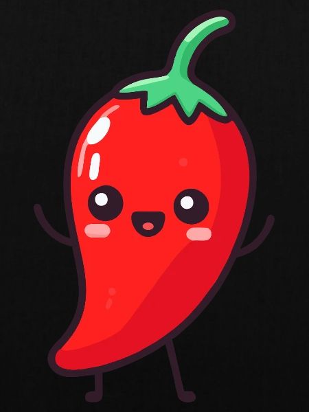 Glücklicher Peperoni