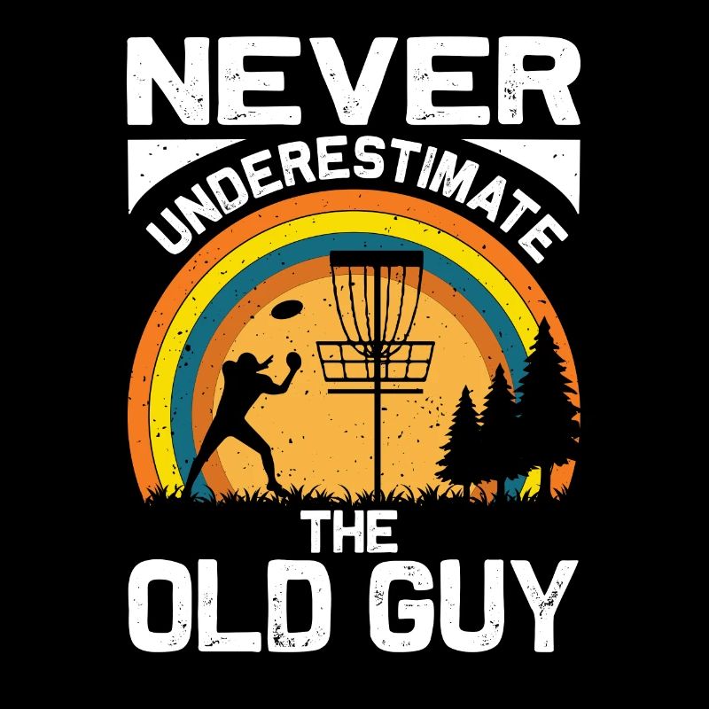 Never underestimate the old man at disc golf
