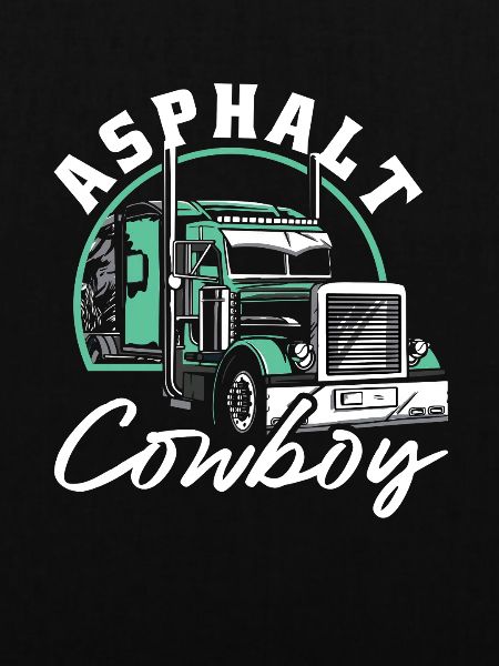 Asphalt Cowboy Trucker Motiv