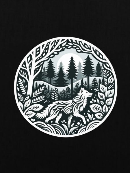 Wolf im Wald