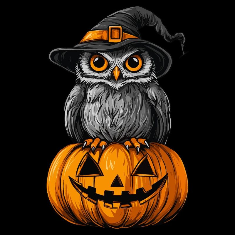 Lustige Halloween Eule