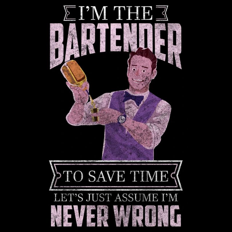 Bartender Disco Shaker Humor