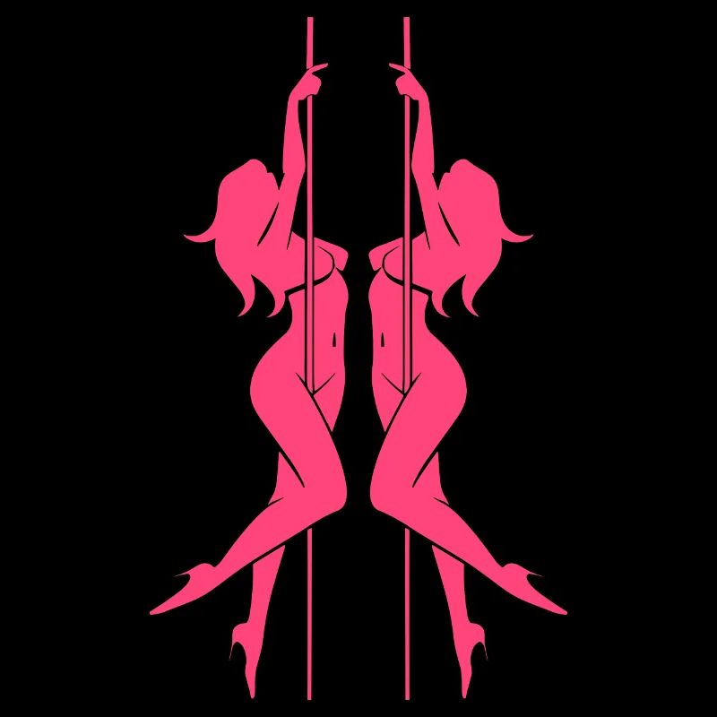 Women's pole dancing pole dancing