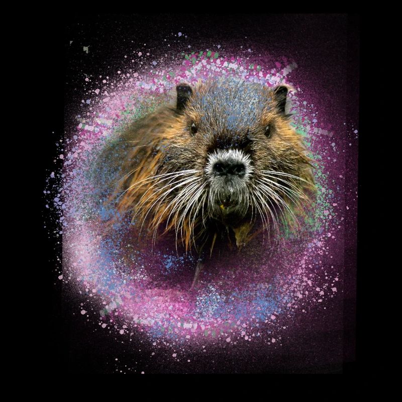 nutria,biber,tier,graffiti,pink,malerei