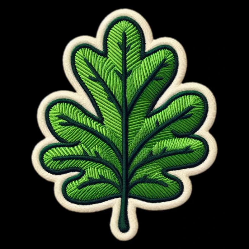 Grünes Blatt Patch