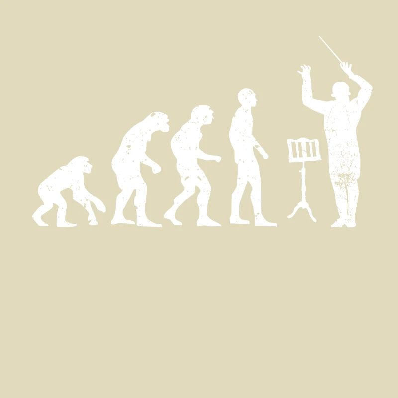 Dirigent Evolution Musiker Geschenkidee