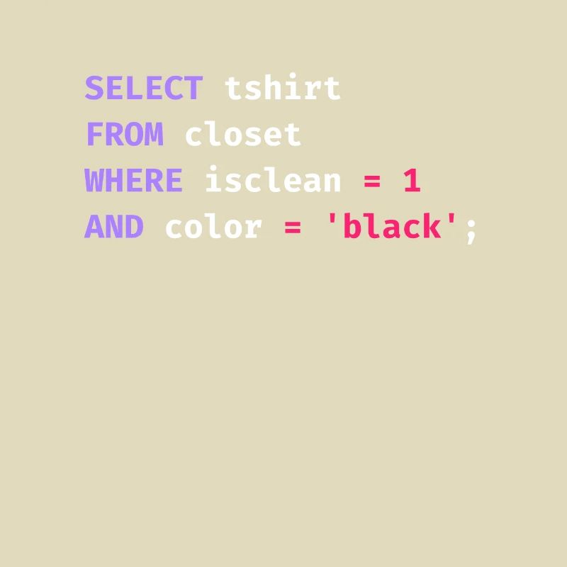 Programmer Database Science Software Coder Funny