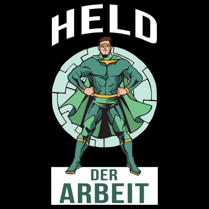 Held der Arbeit Superheld