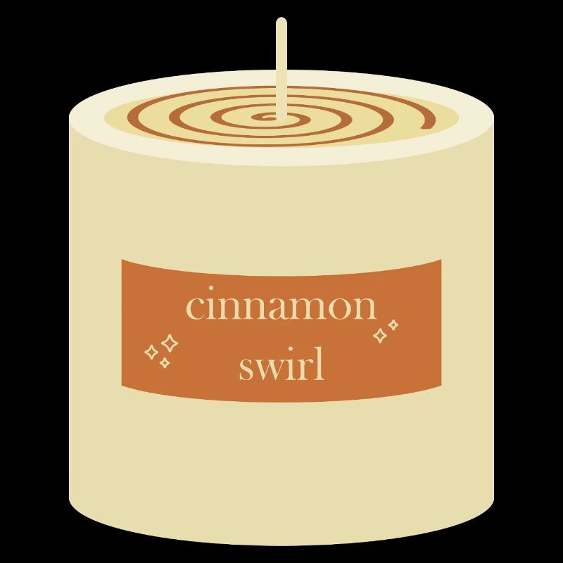 Bougie tourbillon de cannelle