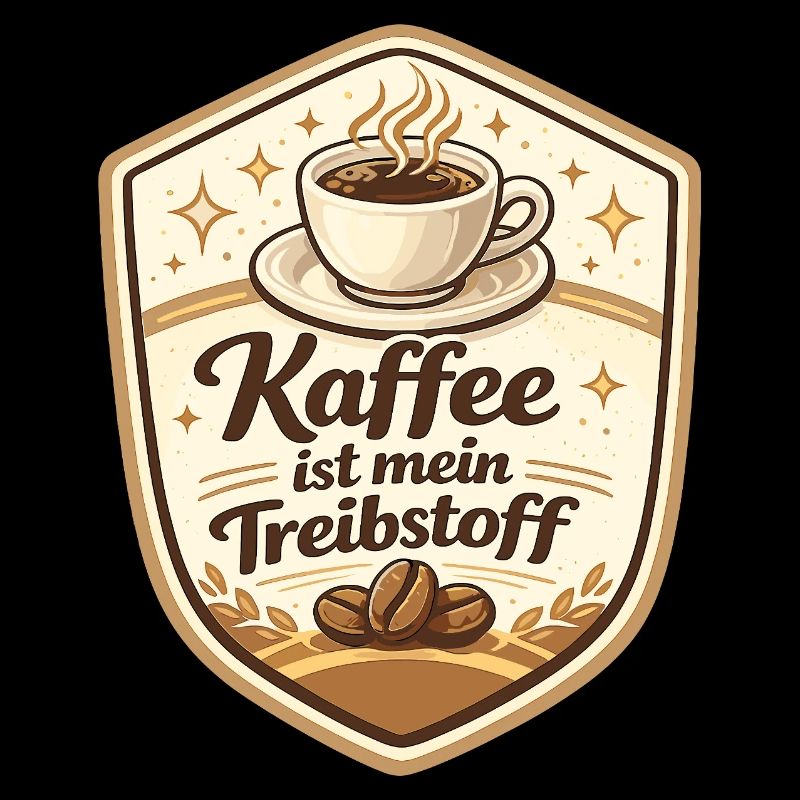 Kaffee ist mein Treibstoff Badge