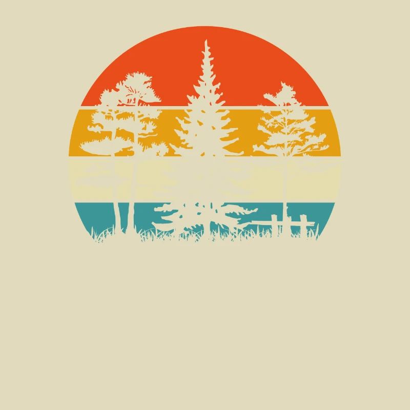 Retro Distressed Pine Tree/ Pine Tree Lovers