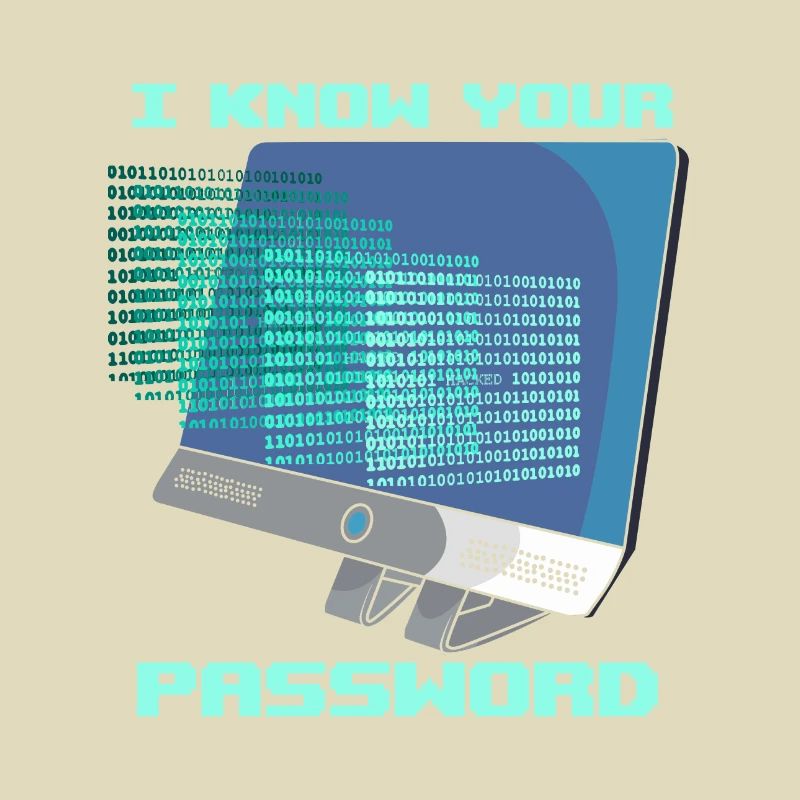 I Know Your Password Cybersecurity Passwort Hacker