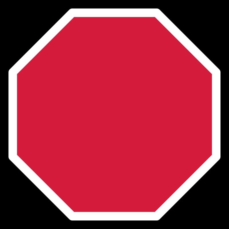 Stop Sign Template Design Icon Pattern Pattern