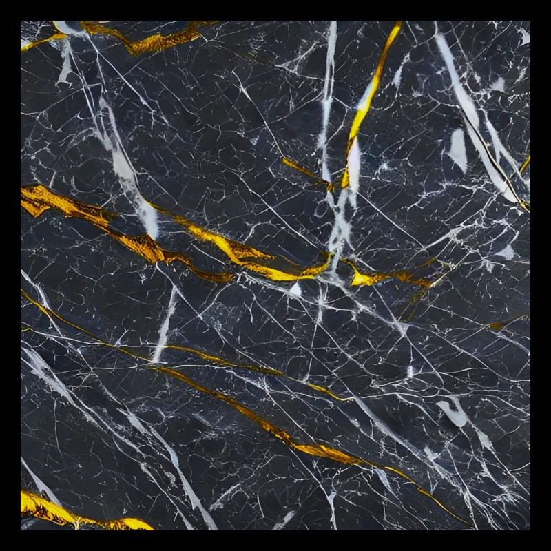 Marbre Texture Or Noir