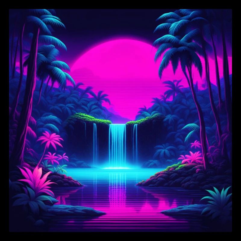 Neon Waterfall