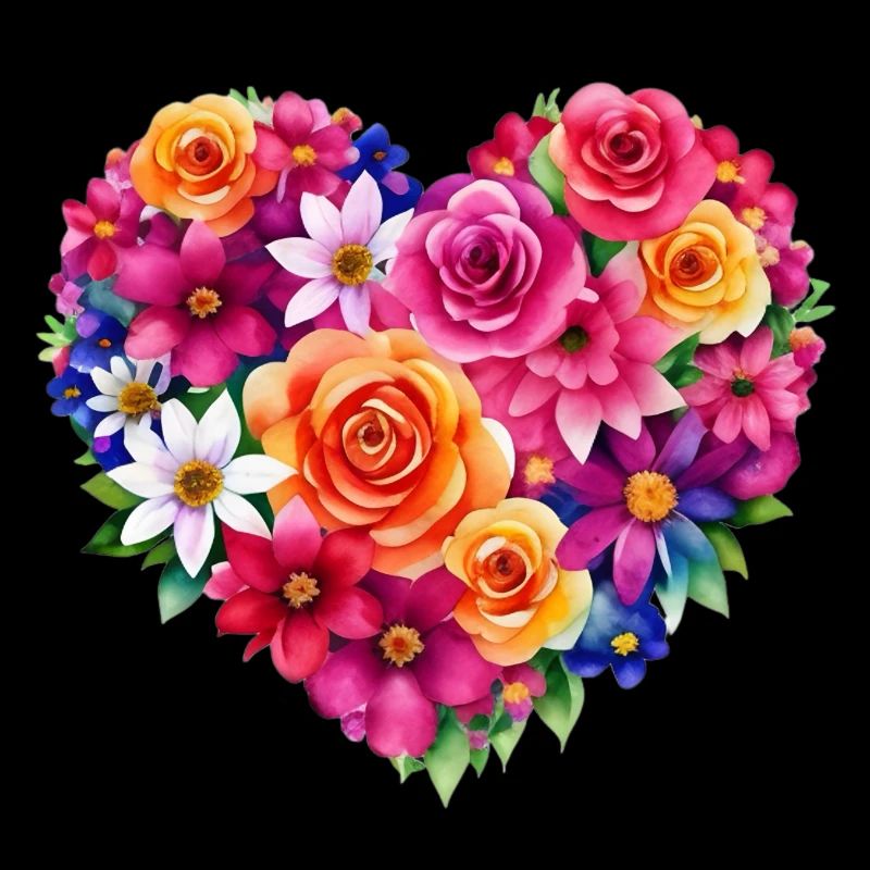 Blumen - ein Herz voller