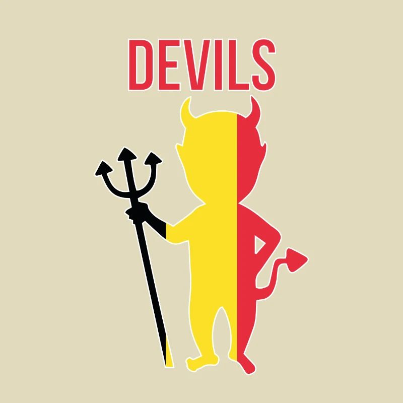 Devil trident Belgium symbol gift