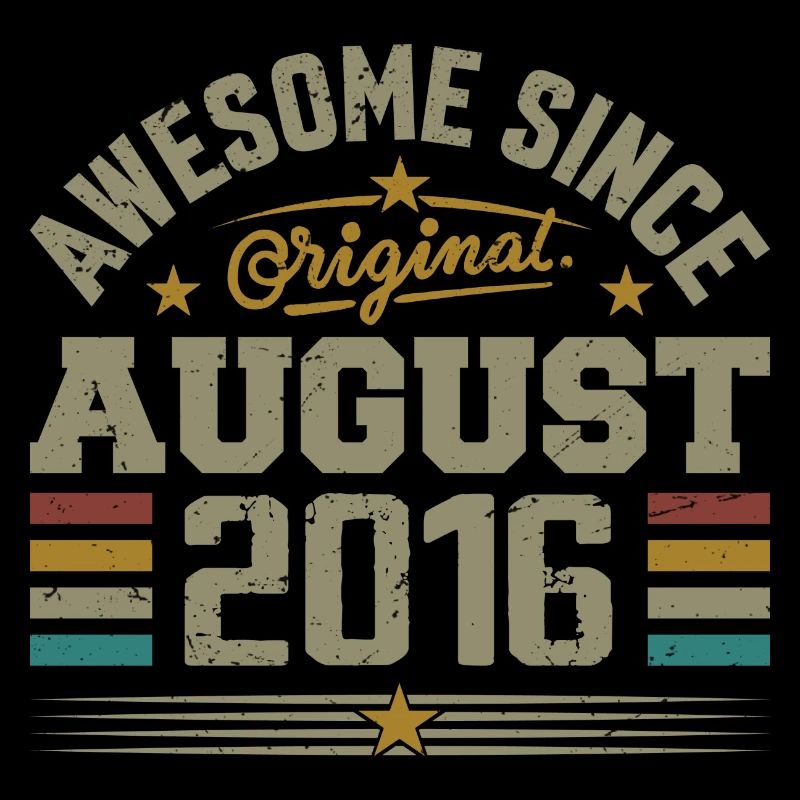 Août 2016 Anniversaire Août 2016 August 2016 Rétro