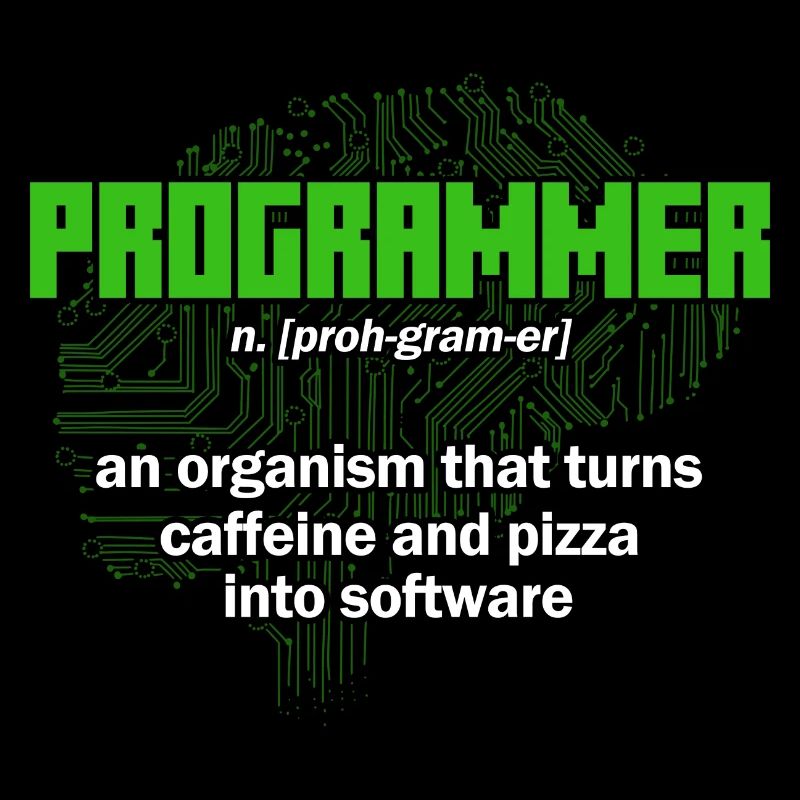 Turns caffeine and pizza into software Software-En