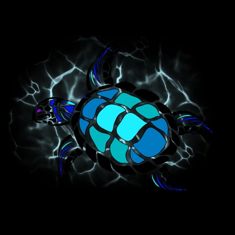 Blaue Schildkröte