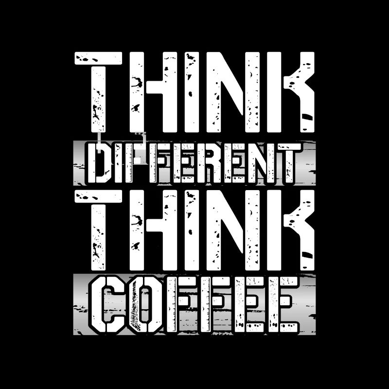 Kaffeeliebhaber Geschenk Think Different Think Coffee