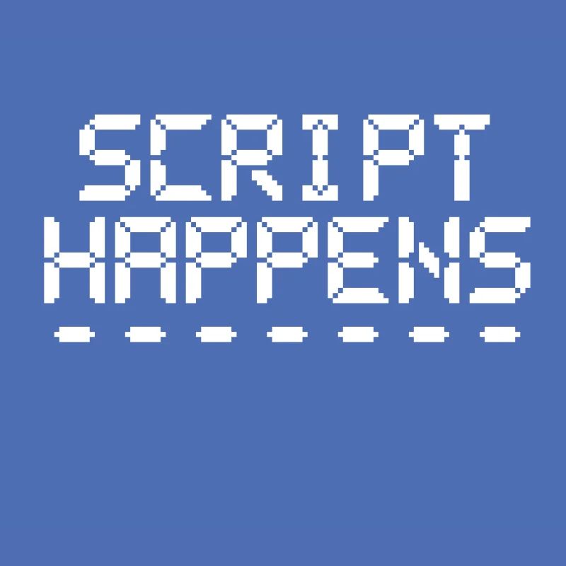 Computerprogrammierskript passiert Programmierer