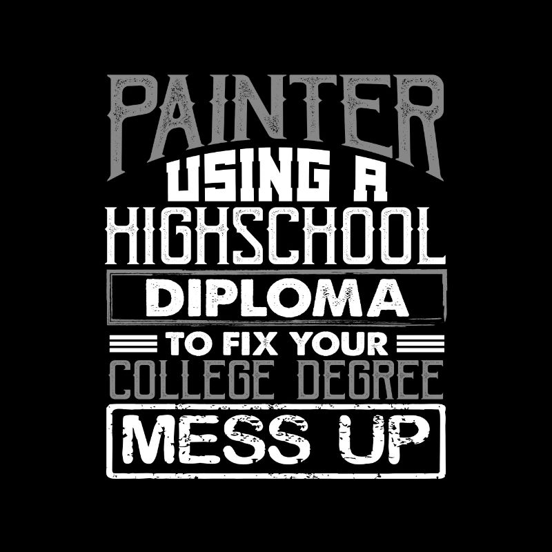 Painter Using High School Diploma Fix College