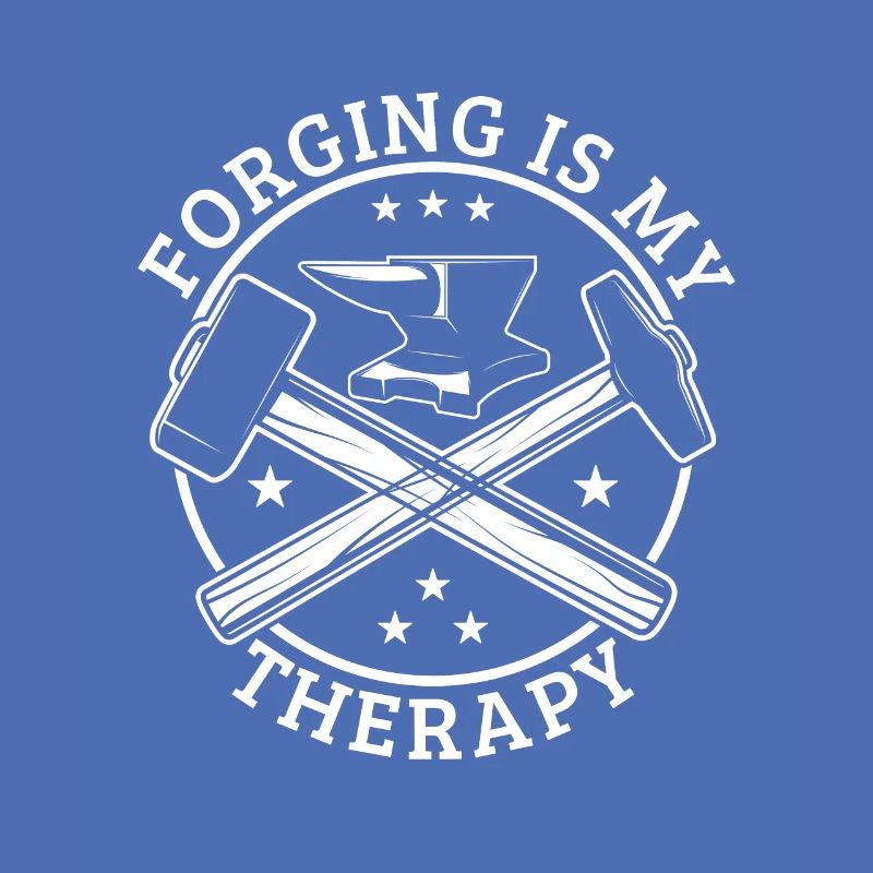 Forging Is My Therapy Funny Blacksmithing Gift