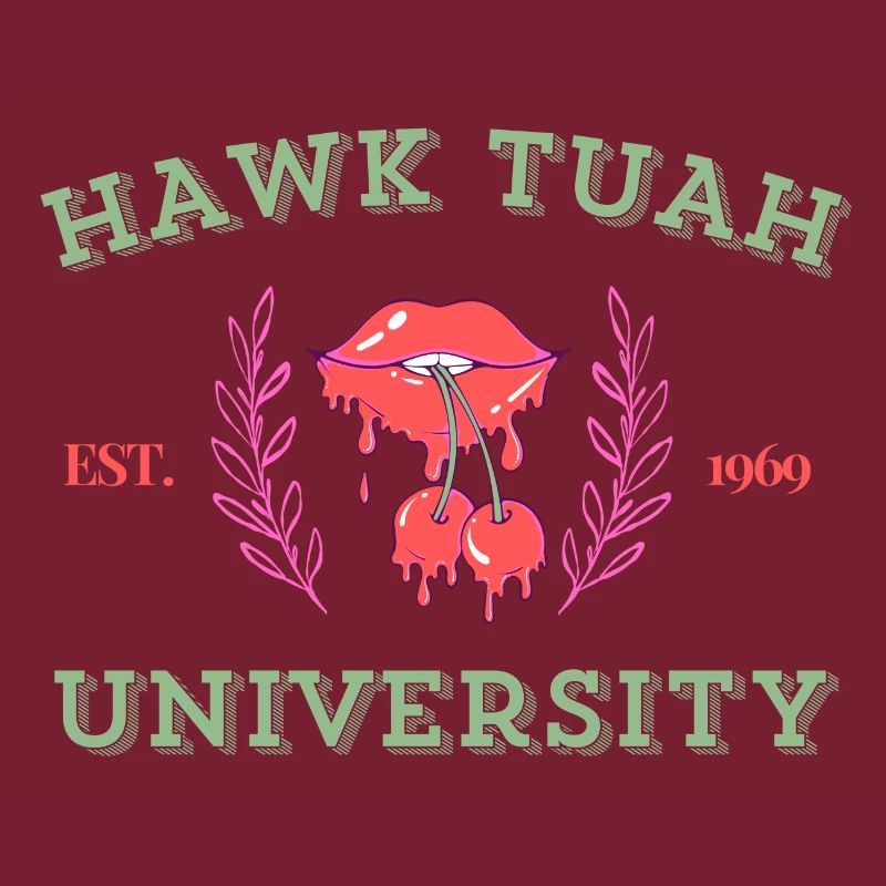 Hawk Tuah University Spit On That Thang Meme