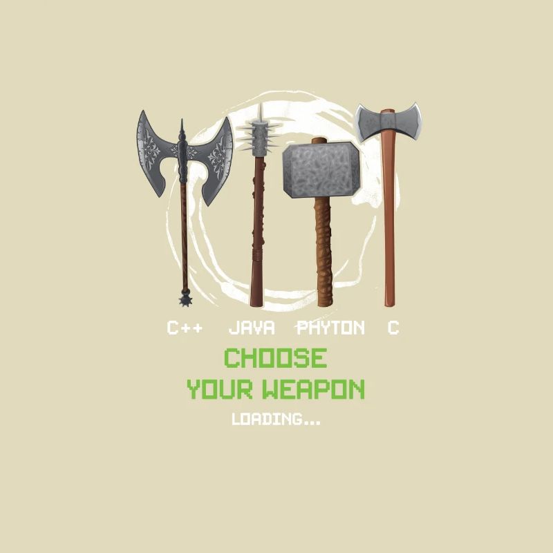 Funny Coder Programmer Developer Geeks Weapon