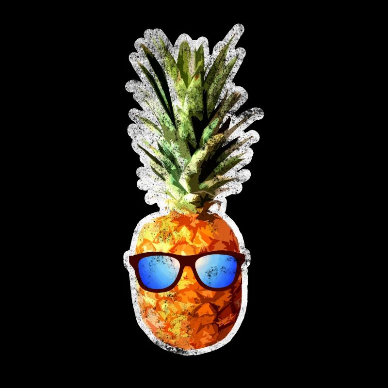 Pineapple Retro Beach Vintage Gift
