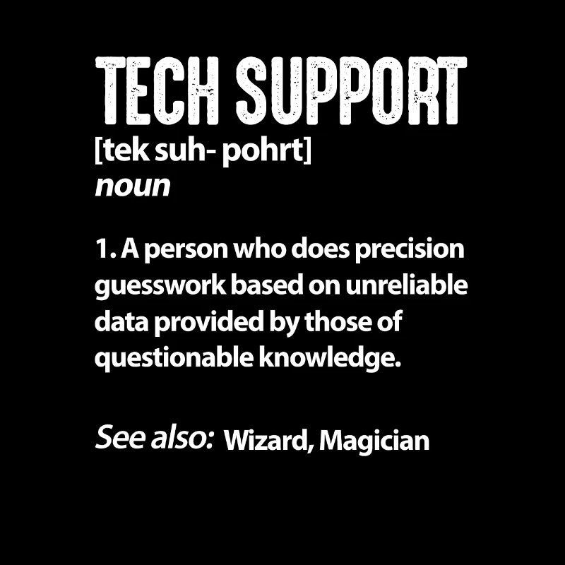 Technical support computer IT programmer