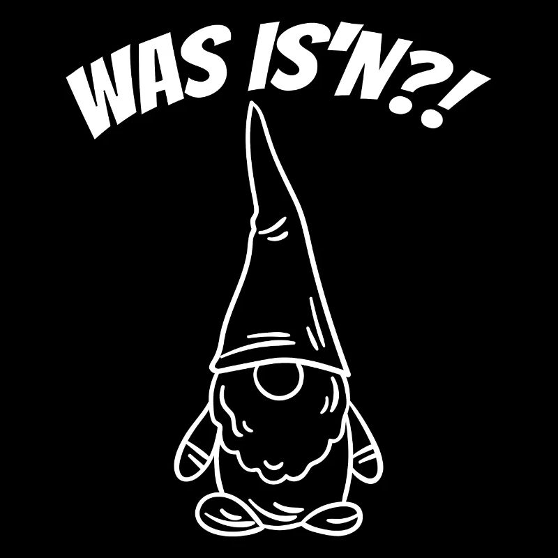 Zwerg WAS IS´N ?!- lustiges Tshirt mit Bart Mann