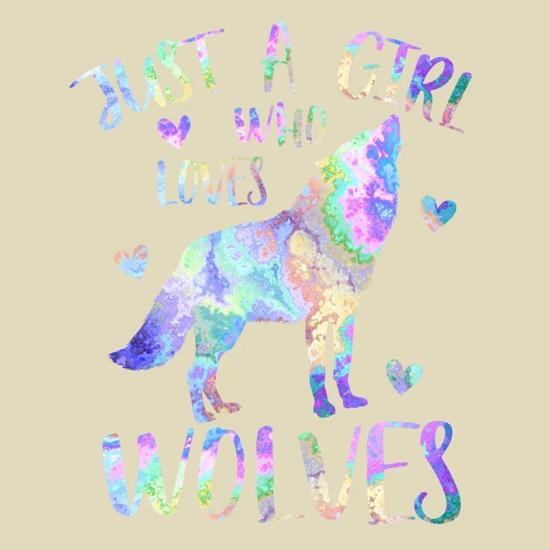 Nur ein Mädchen, das Wölfe liebt - Wolfsmädchen