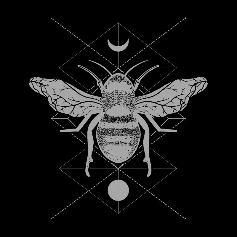Occult Geometric Bee Witchcraft Gothic Witch