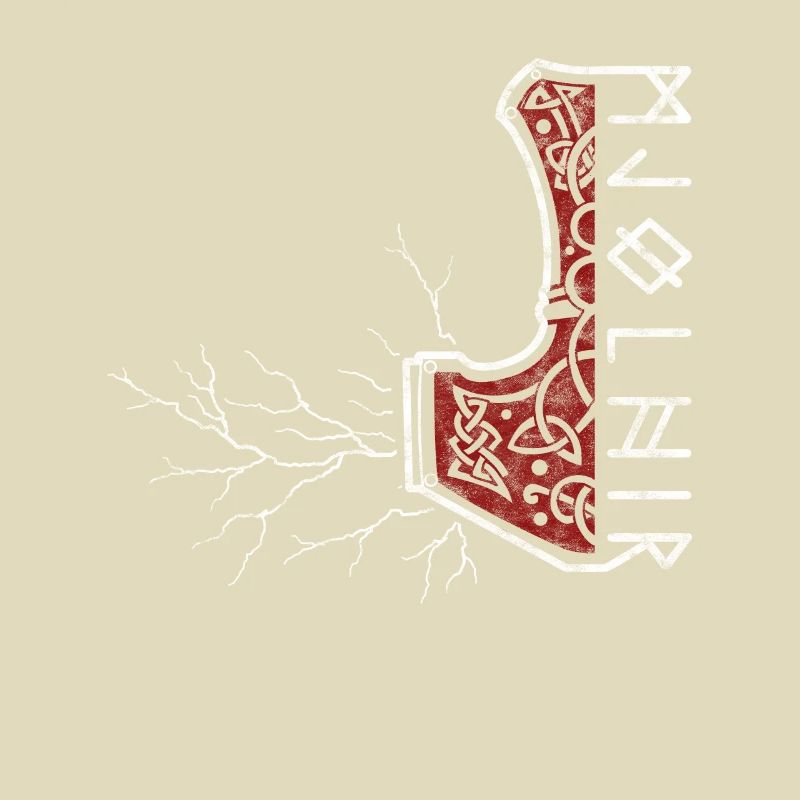 Le marteau de Thor avec flash - Mjölnir