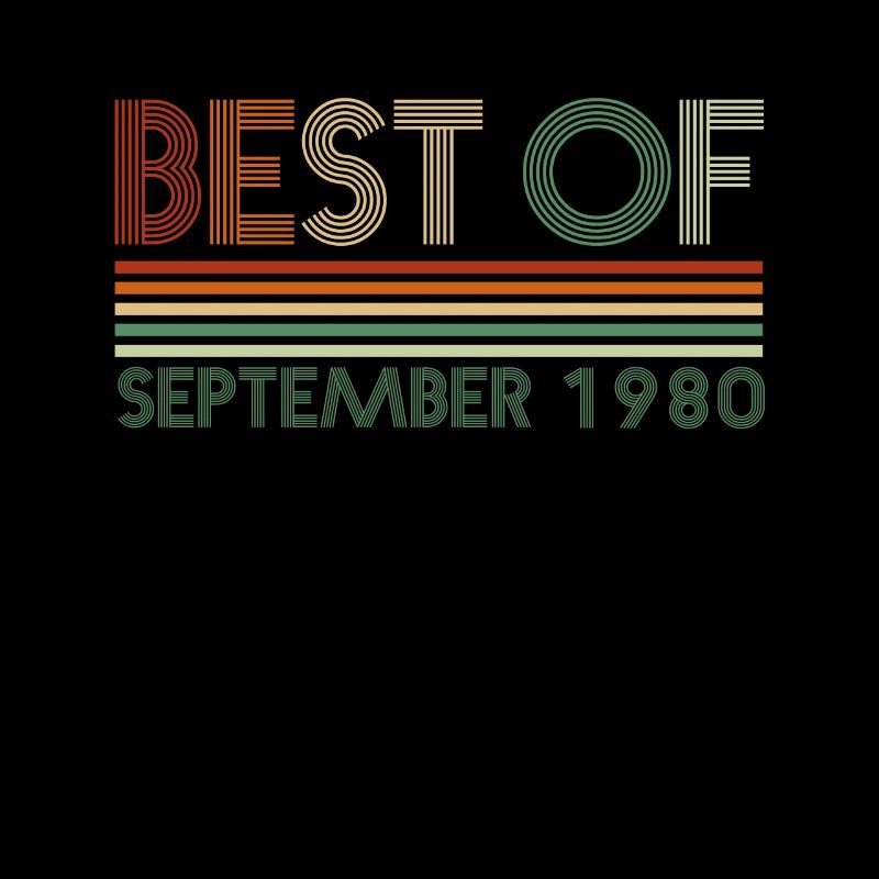 41. Geburtstag Geschenk September 1980