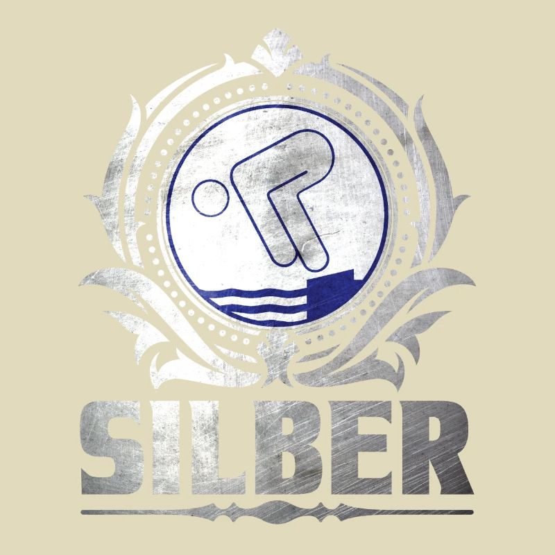 Silber Schwimmprüfung Schwimmer Geschenk
