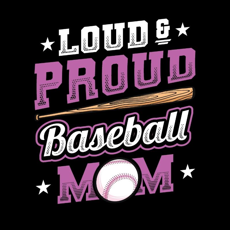 Laut und stolzer Baseball-Mutter