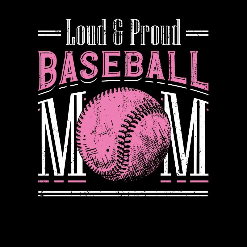 Laut und stolzer Baseball-Mutter