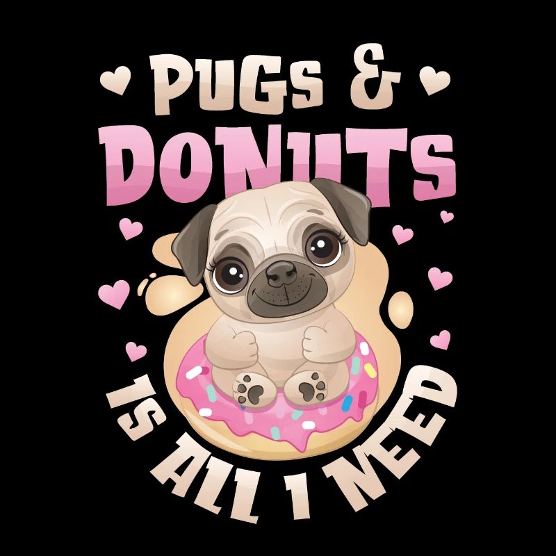 Mops Donut Lover Mädchen